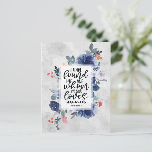 ソロモンの歌3:4わたしは一つのフローラを見つけた ポストカード (スタンド正面)