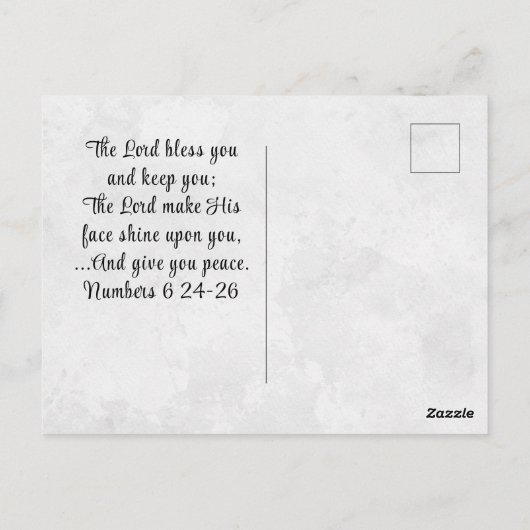 ソロモンの歌3:4わたしは一つのフローラを見つけた ポストカード (裏面)