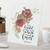 ソロモンの歌3:4わたしは一つのフローラを見つけた 台座サイン (インサイチュ)