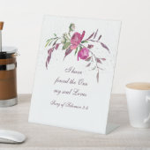 ソロモンの歌3:4わたしは一つのフローラを見つけた 台座サイン (インサイチュ)