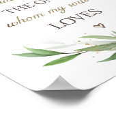 ソロモンの歌3:4わたしは一つの緑を見つけた ポスター (角)