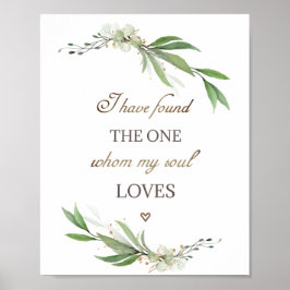 ソロモンの歌3:4わたしは一つの緑を見つけた ポスター