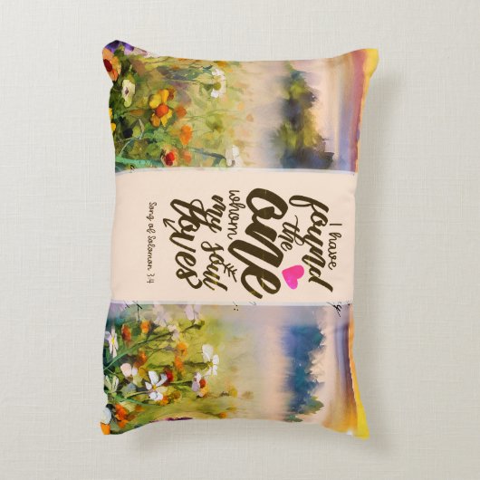 ソロモンの歌3:4わたしは一つの聖書を見つけた アクセントクッション (裏面(縦))