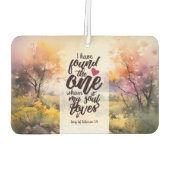 ソロモンの歌3:4わたしは一つの聖書を見つけた カーエアーフレッシュナー (裏面)