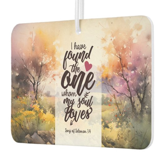 ソロモンの歌3:4わたしは一つの聖書を見つけた カーエアーフレッシュナー (左)