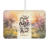 ソロモンの歌3:4わたしは一つの聖書を見つけた カーエアーフレッシュナー (正面)