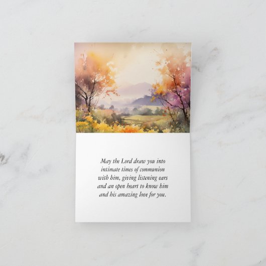 ソロモンの歌3:4わたしは一つの聖書を見つけた カード (内部)