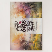 ソロモンの歌3:4わたしは一つの聖書を見つけた ジグソーパズル (縦)