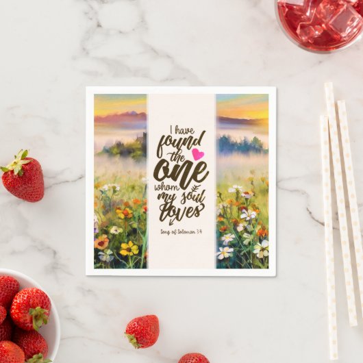 ソロモンの歌3:4わたしは一つの聖書を見つけた スタンダードカクテルナプキン (インサイチュ)