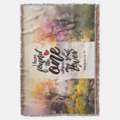 ソロモンの歌3:4わたしは一つの聖書を見つけた スローブランケット (正面縦)