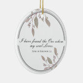 ソロモンの歌3:4わたしは一つの聖書を見つけた セラミックオーナメント (右)