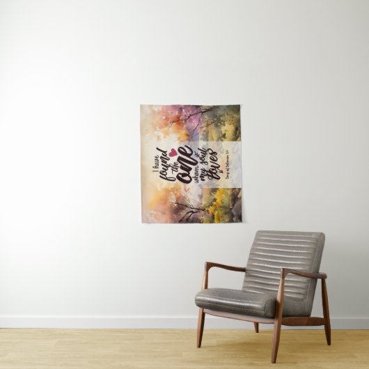 ソロモンの歌3:4わたしは一つの聖書を見つけた タペストリー (インサイチュ)