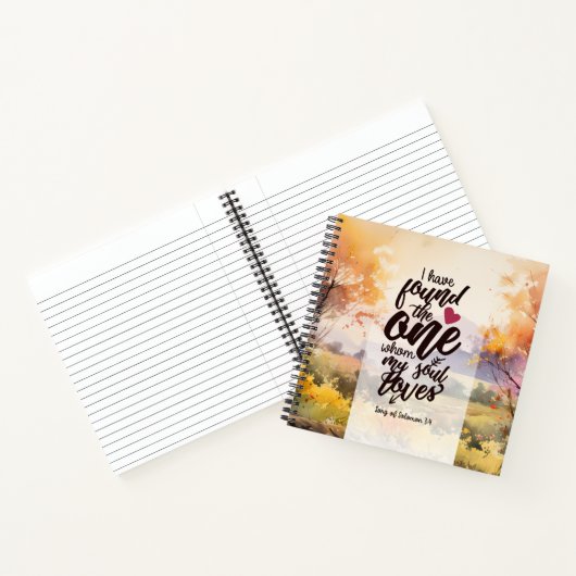 ソロモンの歌3:4わたしは一つの聖書を見つけた ノートブック (内部)