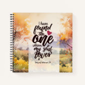 ソロモンの歌3:4わたしは一つの聖書を見つけた ノートブック (正面)