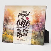 ソロモンの歌3:4わたしは一つの聖書を見つけた フォトプラーク (側面)