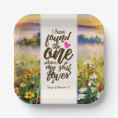 ソロモンの歌3:4わたしは一つの聖書を見つけた ペーパープレート (正面)