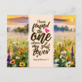 ソロモンの歌3:4わたしは一つの聖書を見つけた ポストカード (正面)