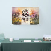 ソロモンの歌3:4わたしは一つの聖書を見つけた 横断幕 (トレードショー)