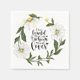 ソロモンの歌3:4わたしは見つけた スタンダードカクテルナプキン