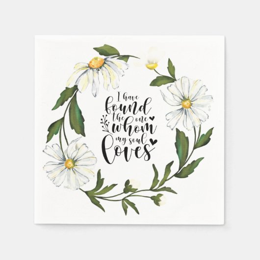 ソロモンの歌3:4わたしは見つけた スタンダードカクテルナプキン (正面)