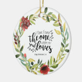 ソロモンの歌3:4わたしは見つけた セラミックオーナメント (左)