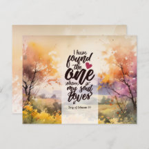 ソロモンの歌3:4私は聖書の一つのカードを見つけた