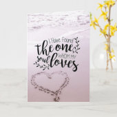 ソロモンの歌3:4聖書オーシャンビーチウェディング カード (黄色い花)