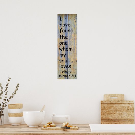 ソロモンの歌3:4 ポスター (キッチン)