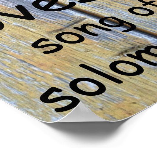 ソロモンの歌3:4 ポスター (角)