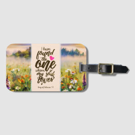 ソロモンの歌3:4 私は聖書に書かれた方を見つけた ラゲッジタグ