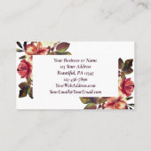 ソロモンの歌6:3わたしは愛する者たちの秋フローラ 名刺 (裏面)