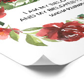 ソロモンの歌6:3わたしは愛する者のフローラ ポスター (角)