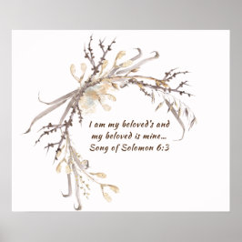 ソロモンの歌6:3私は愛する者の… ポスター