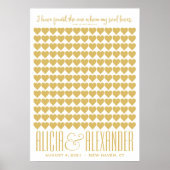 ソロモンの歌 |シャンパン金ゴールドゲストブックポスター ポスター (正面)