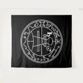 ソロモンの白いゲーテ印の黒 タペストリー (正面(横))