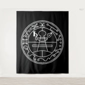 ソロモンの白いゲーテ印の黒 タペストリー (正面)