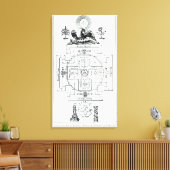 ソロモンの神秘的な図 キャンバスプリント (インサイチュ (リビング))