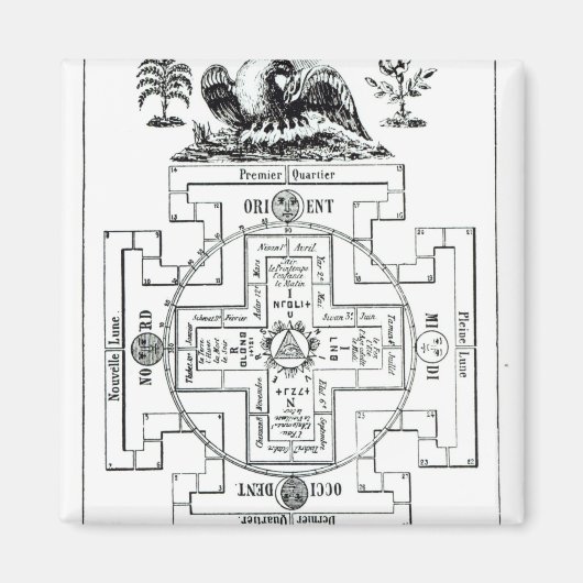 ソロモンの神秘的な図 マグネット (正面)