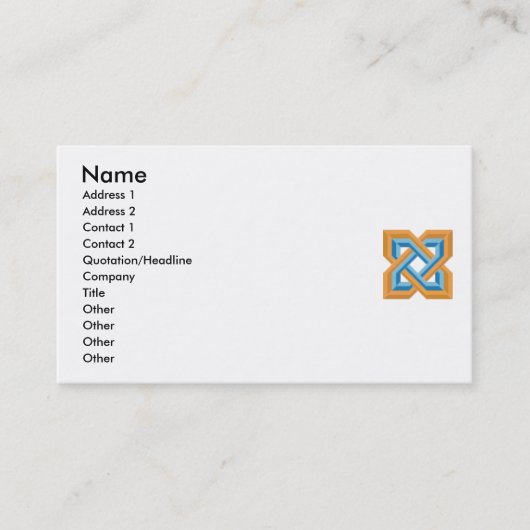 ソロモンの結び目ガンソン名刺 名刺 (正面)