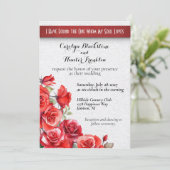 ソロモンの赤いバラ結婚の歌 招待状 (スタンド正面)