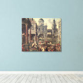 ソロモン王とシバの女王 キャンバスプリント (インサイチュ (ウッドフロア))