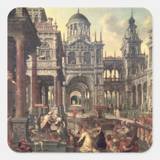 ソロモン王とシバの女王 スクエアシール (正面)