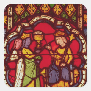 ソロモン王とシバの女王, c.1270 スクエアシール