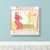 ソロモン王の前の踊りは信じがたい キャンバスプリント (インサイチュ (ウッドフロア))