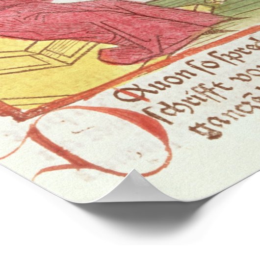 ソロモン王の前の踊りは信じがたい ポスター (角)