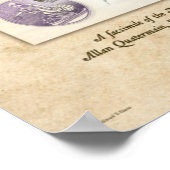 ソロモン王鉱山のポスター地図 ポスター (角)