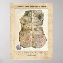 ソロモン王鉱山のポスター地図 ポスター