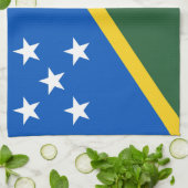 ソロモン諸島の国旗 キッチンタオル (折り畳み)