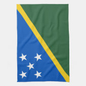 ソロモン諸島の国旗 キッチンタオル (縦)