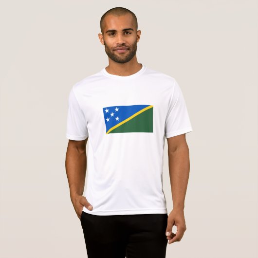 ソロモン諸島の国旗 Tシャツ (正面フル)